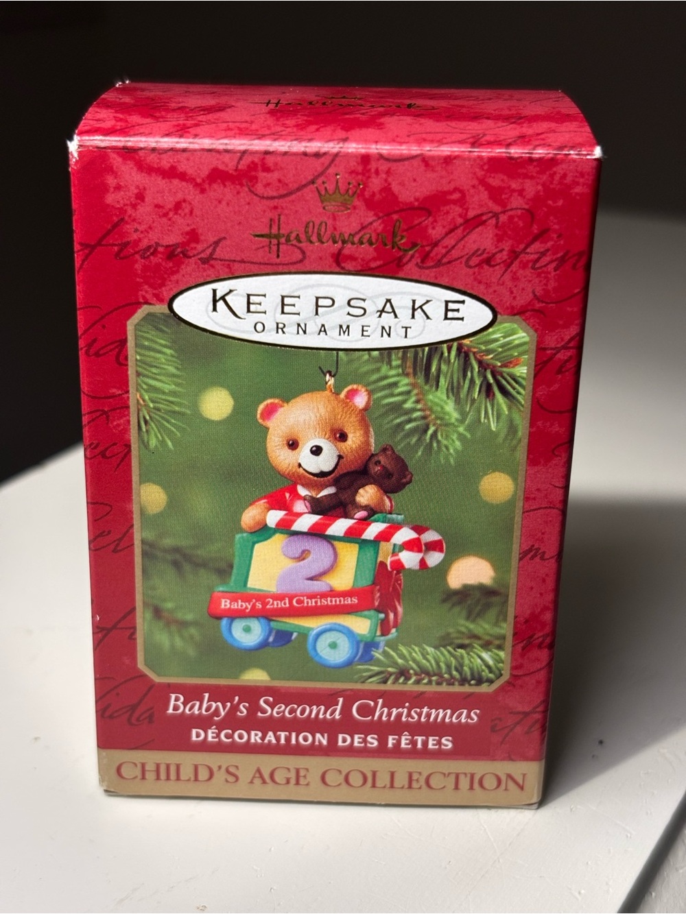 Vintage Hallmark Keepsake Ornament Baby's Second Christmas - Red, Green, Blue